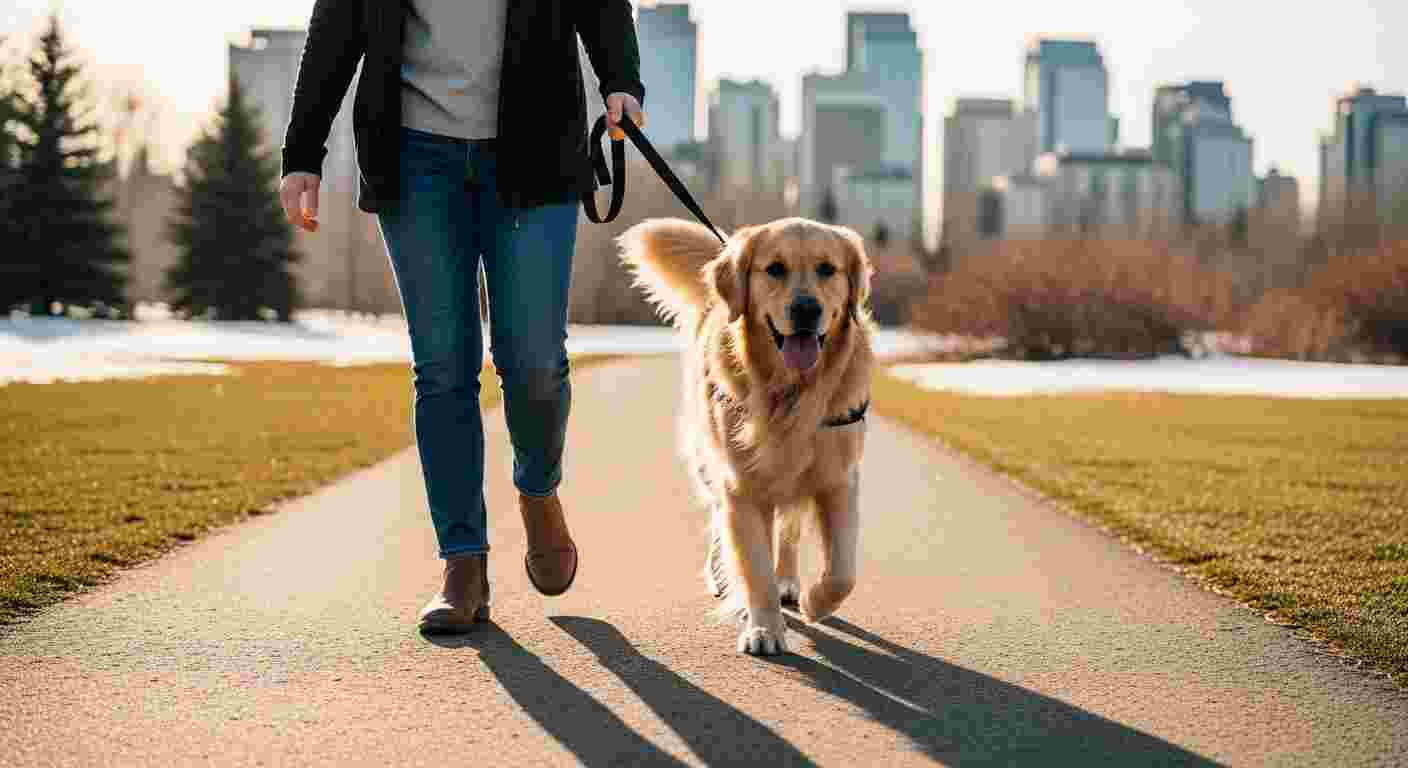 calgary spring dog walking